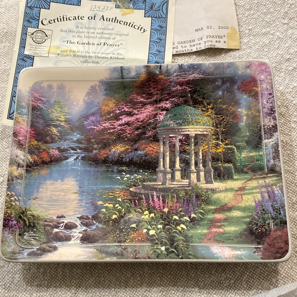 The Garden of prayer plate